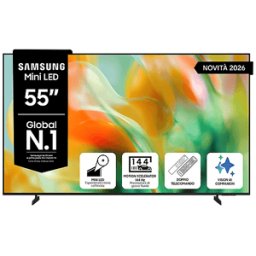 Samsung Mini LED AI TV 55" UE55M80HAUXZT 4K, Processore NQ4 Gen2, 4K Upscaling, Color Booster Pro, OTS Lite, Metal Stream Design, Vision Smart TV, 2026
