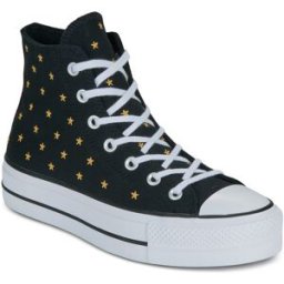 Converse Sneakers alte LIFT PLATFORM EMBROIDERED STARS Nero 36 1/2