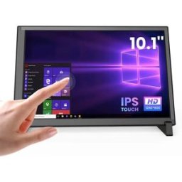 Eyoyo Touchscreen capacitivo da 10,1 pollici per Raspberry Pi, schermo IPS HD 1280x800, monitor touchscreen HDMI portatile senza driver, compatibile con Windows 7/8/10/11, compatibile con Banana Pi e