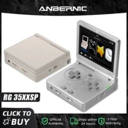 Anbernic RG35XXSP Console Portatile con Schermo IPS da 3,5'', Sistema Linux, Uscita HDMI Compatibile con TV, 64G
