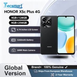 Honor X5c Plus 4G, Versione Globale, Smartphone 4G, CPU Octa-core, Schermo LCD da 6,74 pollici, 5260 mAh, Fotocamera Principale da 50 MP