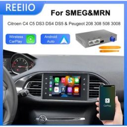 REEIIO Wireless Carplay Android Auto pour KIT Per Cristaux SMEG Picasso C4 C5 DS4 DS3 DS5 308 508 5008 3008 Accessorio Multimediale