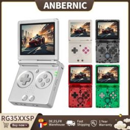 Anbernic RG35XXSP Flip Retro Console di gioco portatile Schermo IPS da 3,5 '' Supporto Linux 64 bit WiFi Bluetooth Streaming Uscita HDMI-TV
