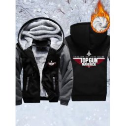 teekossc Top Gun Maverick stampato pullover da uomo pesante morbido streetwear giacca casual di alta qualità abbigliamento invernale caldo all'aperto