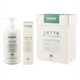 L'AMANDE Srl L'Amande Latte Kit Cura Mani, sapone mani esfoliante 250 + crema mani idratante 75 ml