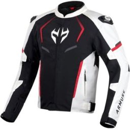 ARMURE - Giacca Astrid Waterproof AA Bianco / Nero / Rosso Nero,Rosso,Bianco L