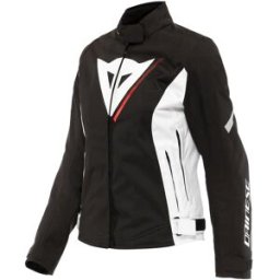 DAINESE - Giacca Veloce D-Dry Lady Nero / Bianco / Lava-Rosso Nero 40