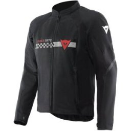DAINESE - Giacca Herosphere Air Tex Nero / Bianco Stripes / Rosso Nero,Rosso 48