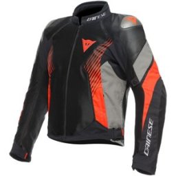 DAINESE - Giacca Super Rider 2 Absoluteshell Nero / Dark Gull Gray / Fluo Rosso Nero,Grigio,Rosso 46