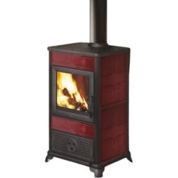 EK63 Stufa a legna FANCY EVO Gruppo Edilkamin 11 kW ad aria Bordeaux