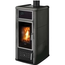 Klover Stufa a legna Belvedere 20 26 kW Idro + kit ACS Matt Black