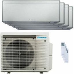 Daikin Condizionatore Stylish Silver quadri split 7000+7000+9000+18000 BTU inverter A++ wifi unità esterna 7.4 kW