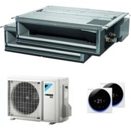 Daikin Condizionatore canalizzabile Mini Sky FDXM-F9 dual split 9000+9000 BTU inverter A+++ esterna 5 kW