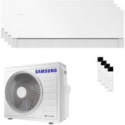 Samsung Condizionatore WindFree Première quadri split 9000+9000+9000+12000 BTU inverter A++ wifi unità esterna 8 kW Essential White
