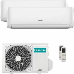 Hisense Condizionatore Hi-Comfort 2025 dual split 7000+7000 BTU inverter A++ wifi unità esterna 3.5 kW