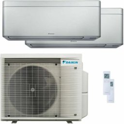 Daikin Condizionatore Stylish Silver dual split 9000+15000 BTU inverter A+++ wifi unità esterna 5 kW