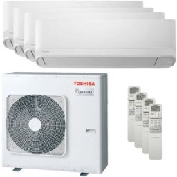 Toshiba Condizionatore Seiya Classic 2025 quadri split 7000+7000+9000+12000 BTU inverter A++ unità esterna 8 kW