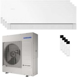 Samsung Condizionatore WindFree Première quadri split 9000+12000+12000+12000 BTU inverter A++ wifi unità esterna 10 kW Essential White