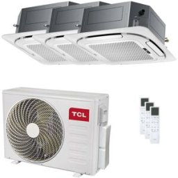 TCL Condizionatore Cassetta 4 vie Serie S trial split 9000+9000+9000 BTU inverter A++ wifi unità esterna 7.9 kW