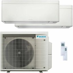 Daikin Condizionatore Stylish Bianco dual split 9000+12000 BTU inverter A++ wifi unità esterna 4 kW
