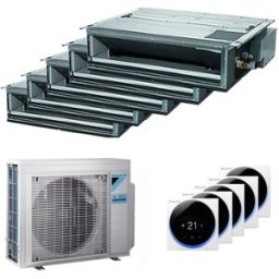 Daikin Condizionatore canalizzabile Mini Sky FDXM-F9 penta split 9000+9000+9000+9000+12000 BTU inverter A++ esterna 9 kW
