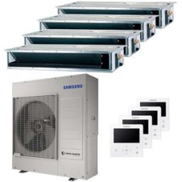 Samsung Condizionatore canalizzabile quadri split 9000+12000+12000+12000 BTU inverter A++ unità esterna 10 kW