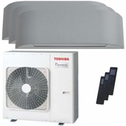 Toshiba Condizionatore Haori trial split 9000+9000+16000 BTU inverter A+++ wifi unità esterna 7 kW
