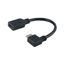 ALPHA ELETTRONICA Alpha 64-579/03B.Cavo adattatore HDMI ad angolo verticale a presa HDMI, 20cm