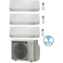 Daikin Condizionatore Climatizzatore Perfera All Seasons Trial Split Inverter R-32 7000+9000+12000 con 3MXM68A9 Wi-Fi Integrato
