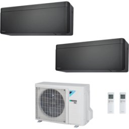 Daikin Condizionatore Climatizzatore Bluevolution Dual Split Stylish New Total Black R32 Wi-Fi 7000+12000 BTU Con 2MXM50A(9)