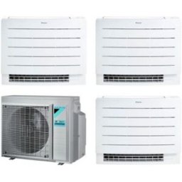 Daikin Condizionatore Climatizzatore R-32 Trial Split Pavimento Perfera Floor 9000+9000+12000 BTU Con Esterna 3MXM52A Wi-Fi Incluso