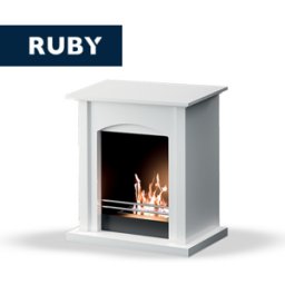 Tecno Air System TECNOAIR SYSTEM Camino a Bioetanolo Ruby da Pavimento Modello MATERA Da 2,0 kW Colore Bianco
