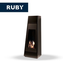 Tecno Air System TECNOAIR SYSTEM Camino a Bioetanolo Ruby da Pavimento Modello TOKYO Da 3,0 kW Colore Nero