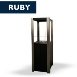 Tecno Air System TECNOAIR SYSTEM Camino a Bioetanolo Ruby da Pavimento Modello NEVADA Da 1,5 kW Colore Nero