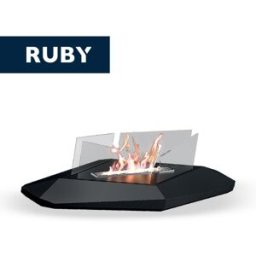 Tecno Air System TECNOAIR SYSTEM Camino a Bioetanolo Ruby Da Tavolo Modello BOSTON Da 1,2 kW Colore Nero