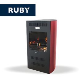 Tecno Air System TECNOAIR SYSTEM Stufa a Bioetanolo Modello Ruby Elegance da 3 kW Colore Bordeaux