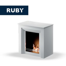 Tecno Air System TECNOAIR SYSTEM Camino a Bioetanolo Ruby da Pavimento Modello FALCADE Da 2,0 kW Colore Bianco
