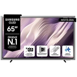 Samsung OLED AI TV 65" QE65S99HATXZT 4K, Processore NQ4 Gen3, 4K Upscaling Pro, Glare Free, HDR Motion Xcelerator 165Hz, Dolby Atmos & OTS+, FloatLayer Design, Vision Smart TV, 2026