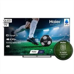 HAIER Smart Tv Qled 4k 75" H75s80gux-nero