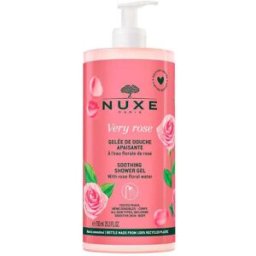 Nuxe Very Rose - Gel doccia lenitivo per la detersione della pelle sensibile, 750 ml