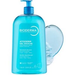 Bioderma Atoderm - Gel doccia delicato per la pelle secca e sensibile, 1 litro