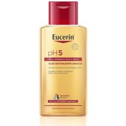 Eucerin pH5 - Olio detergente doccia per la pelle sensibile e secca, 200 ml
