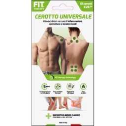 D.Fenstec Fit Therapy Patch Universale - Cerotti antidolorifici per i dolori muscolo-scheletrici, 10 cerotti