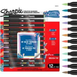 Sharpie Pennarello ``creative Acrylic 12-blister Earth Tones`` Con Punta A Pennello (2223313)