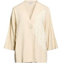 Maria Bellentani Giacca & Giubbotto Donna Beige 42/44/46