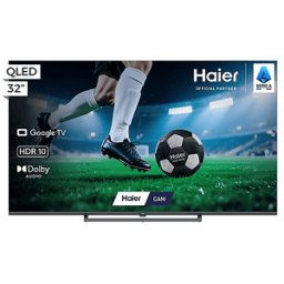 HAIER H32S80GFX TV QLED, SMART TV, 32", Black, Abbonamento DAZN Full 3 mesi incluso