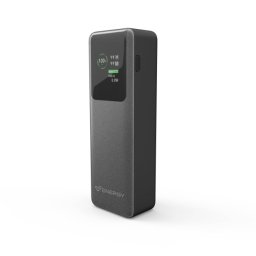 Powerbank Energy Systems Display Pro da 20000 mAh - 100 W - Display a colori - Tecnologia di erogazione di energia intelligente - 2 porte per la ricarica simultanea - USB-C e USB-A - Sensore NTC - Colore grafite