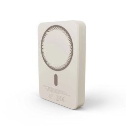 Power bank magnetico wireless Energy Systems da 10000 mAh - Ricarica wireless da 15 W, ricarica cablata da 20 W - Ricarica intelligente e veloce - Ricarica simultanea - Sensore NTC - USB-C - Colore crema