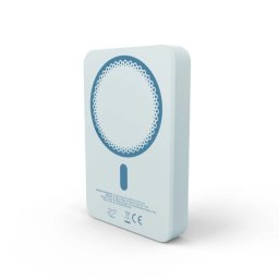Power bank magnetico wireless Energy Systems da 10000 mAh - Ricarica wireless da 15 W, ricarica cablata da 20 W - Ricarica intelligente e veloce - Ricarica simultanea - Sensore NTC - USB-C - Blu