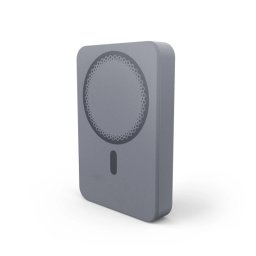 Power bank magnetico wireless Energy Systems da 10000 mAh - Ricarica wireless da 15 W, ricarica cablata da 20 W - Ricarica intelligente e veloce - Ricarica simultanea - Sensore NTC - USB-C - Grigio